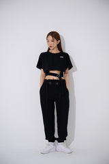 スクエア バックル ショート スリーブ Tシャツ / TOP(9367) Square Buckle Short Sleeve T