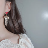 パーティーリボンプリンセスイヤリング / Party Ribbon Princess Earring - Red