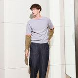 [UNISEX] PAUL CREW NECK KNIT, LAVENDER (6627437543542)