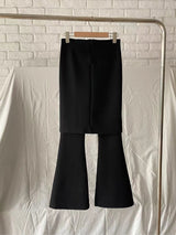 シックスリットスカートブーツカットパンツ