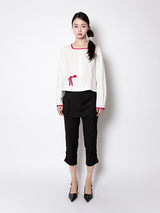 WRAP CAPRI PANTS (BLACK)