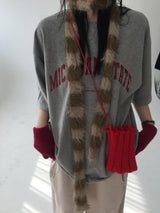 Knit mini cross bag