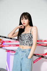 ゼブラクロップノースリーブ / TOP(8983) Zebra Crop Sleeveless