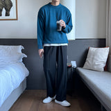 モーメントオーバーサイズフィットラウンドニット / Moment Oversized Fit Round Knitwear (7 colors)