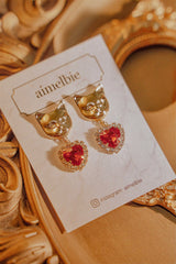 メルビーザキャットシリーズ - レッドハートピアス / Melbie The Cat Series - Red Heart Piercing