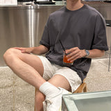 ダブルラインオーバーサイズ半袖Tシャツ / LMN Double-Line Oversized Short-Sleeved T-Shirt (5 colors)