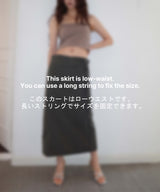 ラウンドロングスカート / ROUND STRING LONG SKIRT