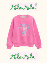 ROLAROLA X SAKI MAKE ALL SWEATSHIRT PINK