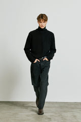 division mohair & soild knit black (6615479156854)