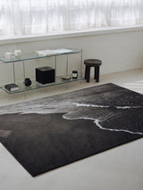 mono seaside rug - L