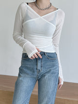 ボレロリバーシブルTシャツ/Bolero Reversible T-shirt (3color)