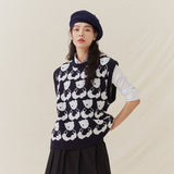 ベアニットベスト / AQO BEAR KNIT VEST (4564988625014)
