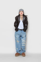 リブドピンタックショートビーニー / ribbed pintuck short beanie