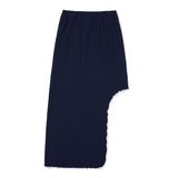 Side-off Midi Skirt [NAVY] (6638398046326)