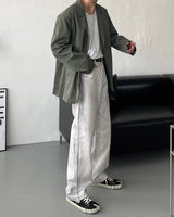 ヴァイパーレザーブレーザー / OWN Viper Leather Blazer (2 colors)