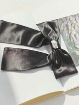Baroque Pearl Satin Ribbon Hair Pin (6611538804854)