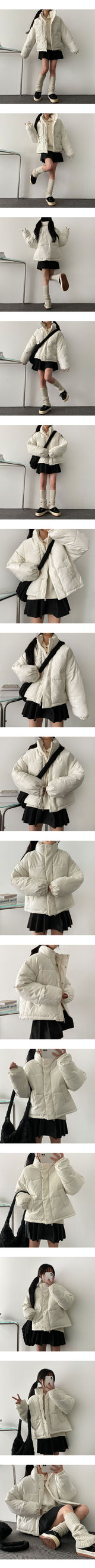 Bond the button knit hood