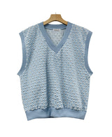 パンチングシャイロデニムベスト(3 color) (6674994462838)
