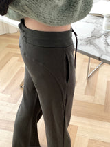 Kendall low-waist bootcut training pants