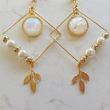 ホワイトドリームキャッチャーイヤリング / White Dream Catcher Earring (LOONA Yves Earring)