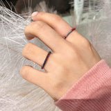 レターリング2 / [CCNMADE] LETTER RING 3 (Navy) (6677934768246)