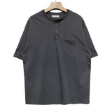 スリーボタンヘンリーネック半袖 (4 color)