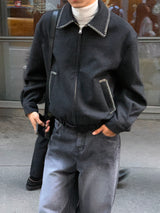 Wolf wide denim pants