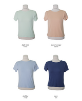 スリムパステル半袖Tシャツ (8color)