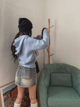 スプリングベーシック2WAYフードカーディガン