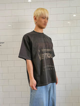 VENTIQUE ピグメントロゴ半袖Tシャツ