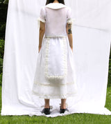 Apron-pyeseul Skirt (White)