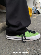 ピンタックワイドバンディングパンツ