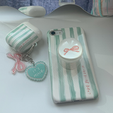 エアポッズ・バッズケース _ グリーンレター / Airpods • Buds case _ Green letter