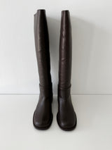 Simple round long boots