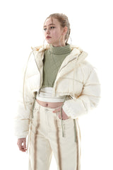 リバーシブルクロップドジャンパー/REVESIBLE CROPPED JUMPER