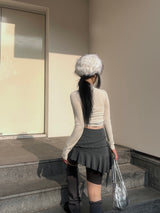 : Ballet Core Strap Cropped T-shirt