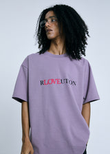 RLOVEUTION SHORT SLEEVE T-SHIRT_PURPLE