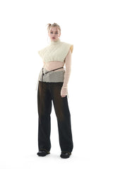 キルティングクロップベスト/QUILTING CROPPED VEST