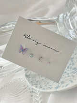 ルーシッドパープルルーシッドパープルバタフライピアス / [4 set] Lucid Purple Butterfly Piercing Set