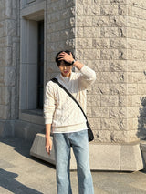 LMN ミュートワイドデニムパンツ / LMN Mute Wide Denim Pants (blue)