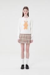 ウィティーバニーフラットニット／WITTY BUNNY FLAT KNIT [IVORY]