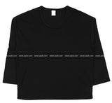 シンプルUネックTシャツ