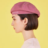 Scribble Point Beret Pink
