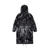 【24SS LSD COLLECTION】フード付きナイロンレインコート_ブラック