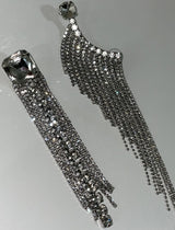 0068 Chandelier zirconia dropped earrings