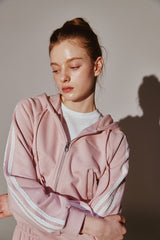 レーステープフードジップアップ