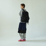 [After Pray Edition] 2-Pocket Cotton Cargo Rucksack (Black&Nickel)