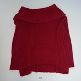 Off-shoulder long knitwear