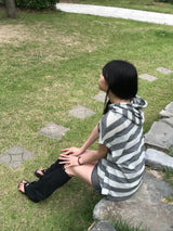 グランジストライプニットベスト