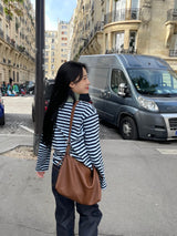 Verdant stripe T-shirts